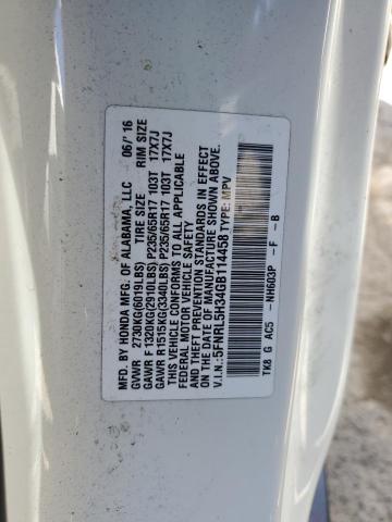 5FNRL5H34GB114458 Honda ODYSSEY SE