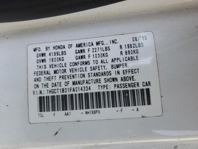 1HGCT1B31FA014334 Honda Accord Lx-s