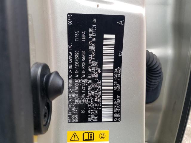 2T2BZMCA6GC038693 Lexus Rx 350 Base