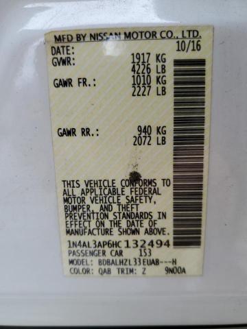 1N4AL3AP6HC132494 Nissan ALTIMA 2.5