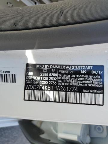 WDDZF4KB1HA261774 Mercedes-Benz E 300 4matic