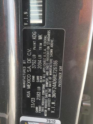 3KPF24AD6RE726186 KIA FORTE LX