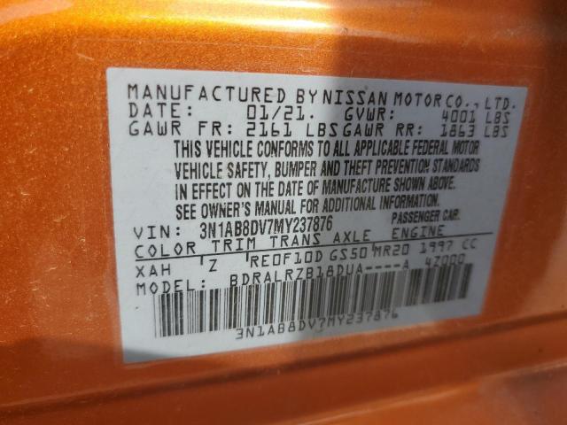 3N1AB8DV7MY237876 Nissan SENTRA SR