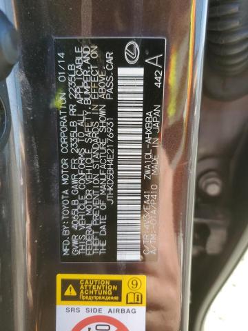 JTHKD5BH4E2176931 Lexus CT 200