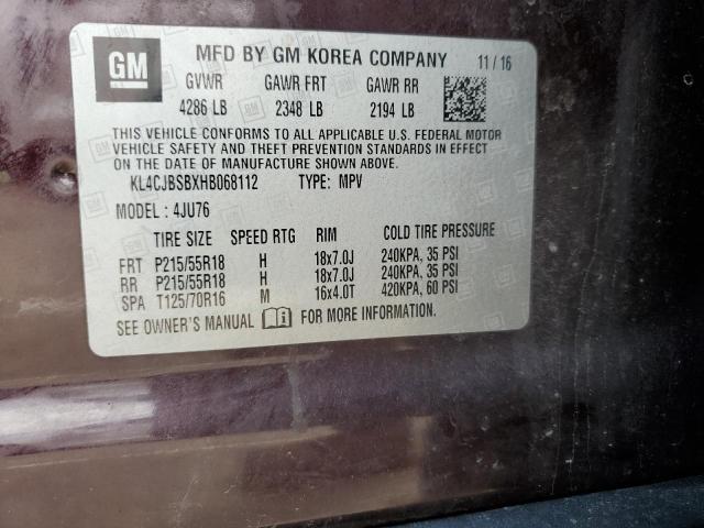 KL4CJBSBXHB068112 Buick Encore Preferred Ii