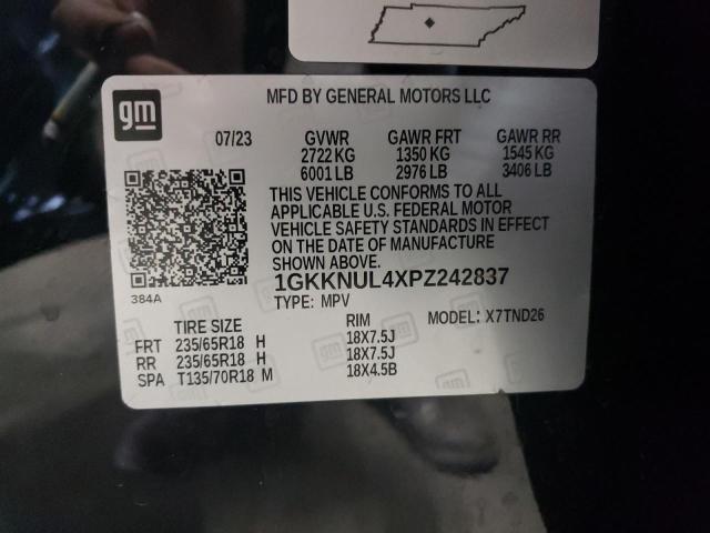 1GKKNUL4XPZ242837 GMC ACADIA SLT