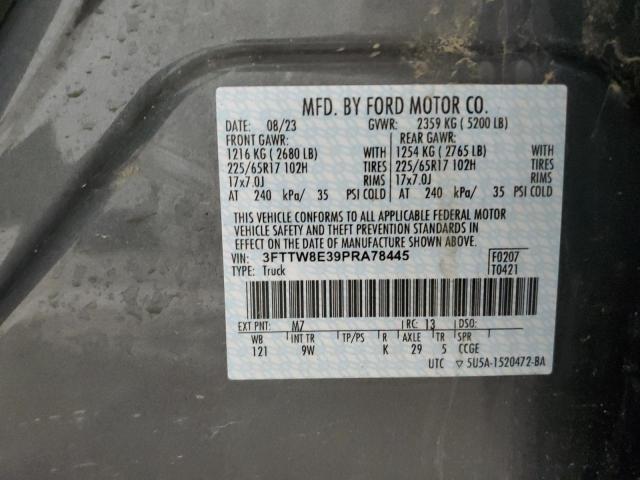 3FTTW8E39PRA78445 Ford Maverick Xl