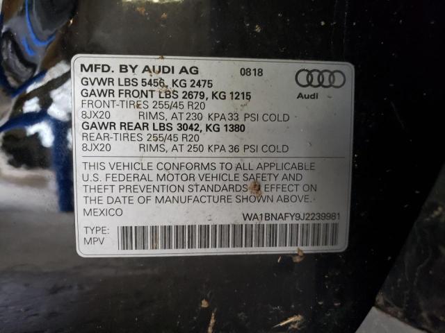 WA1BNAFY9J2239981 Audi Q5 Premium Plus