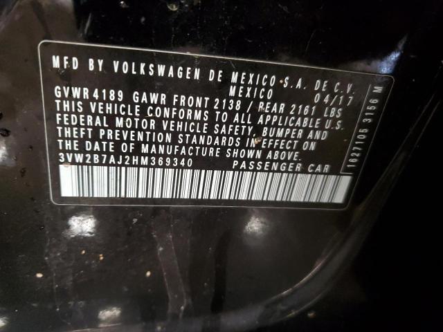 3VW2B7AJ2HM369340 Volkswagen JETTA S