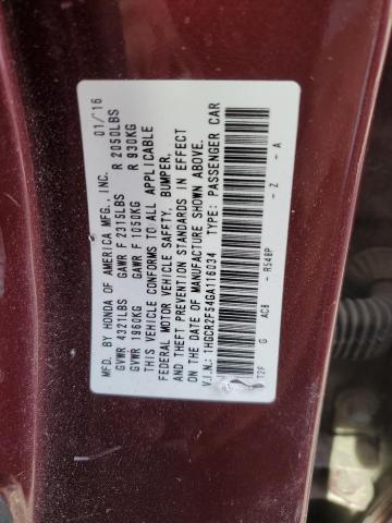 1HGCR2F54GA116034 Honda Accord Sport