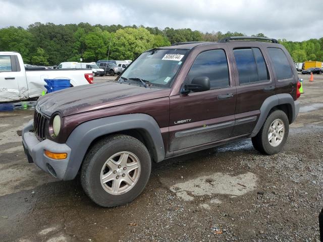 Auction sale of the 2004 Jeep Liberty Sport, vin: 1J4GK48K14W262483, lot number: 50568744