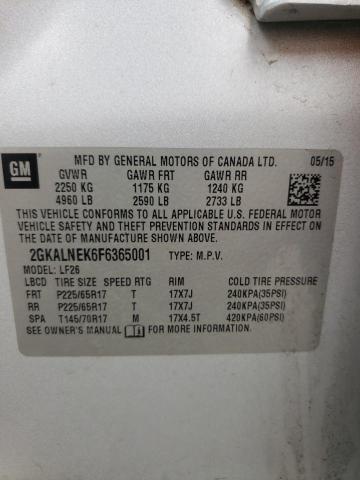 2GKALNEK6F6365001 GMC TERRAIN SL