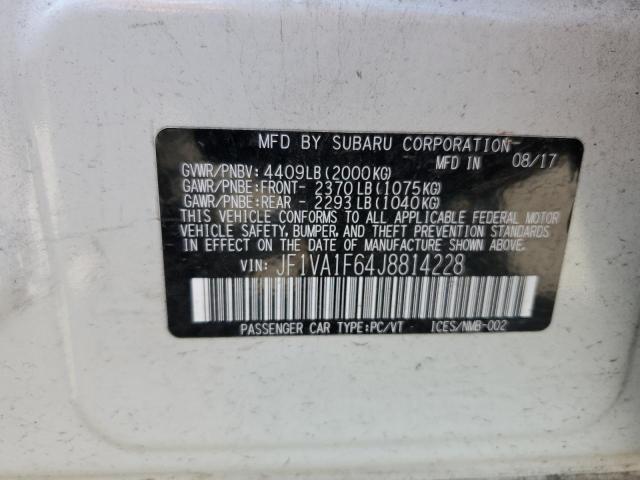 JF1VA1F64J8814228 Subaru Wrx Limited