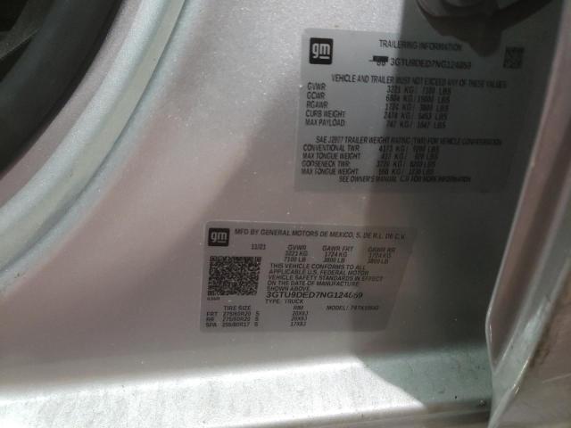 3GTU9DED7NG124859 GMC Sierra Limited K1500 Slt