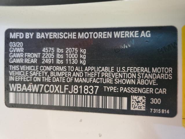 WBA4W7C0XLFJ81837 BMW 440I