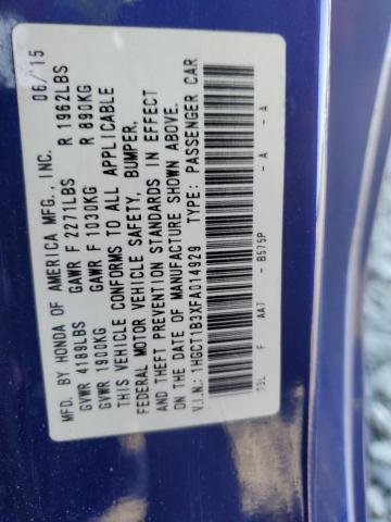 1HGCT1B3XFA014929 Honda Accord Lx-s