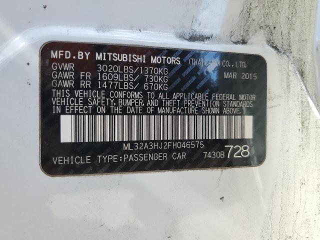 ML32A3HJ2FH046575 Mitsubishi MIRAGE DE