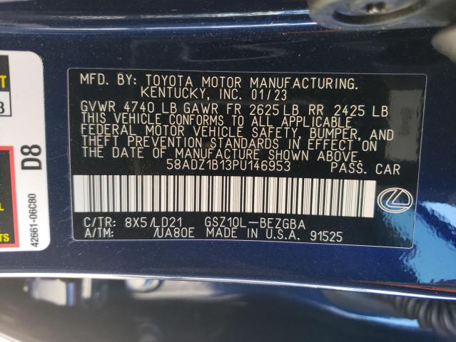 58ADZ1B13PU146953 Lexus Es 350 Base