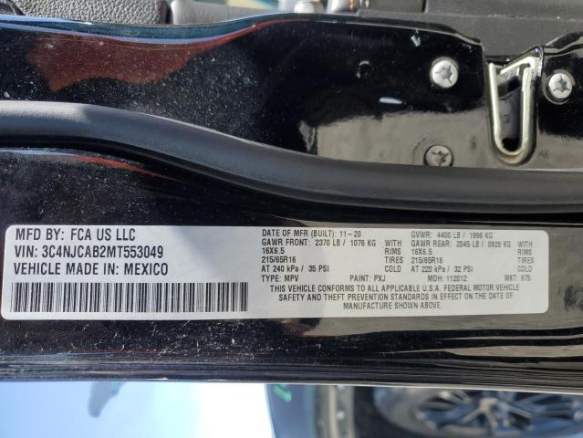3C4NJCAB2MT553049 Jeep Compass Sport
