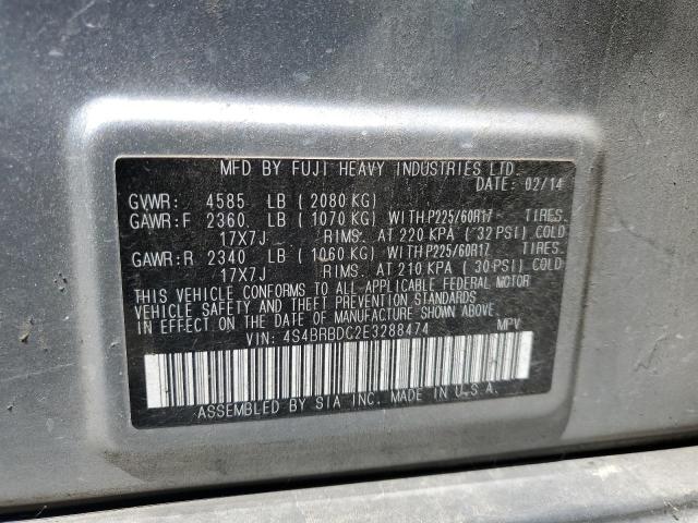 4S4BRBDC2E3288474 Subaru Outback 2.5i Premium