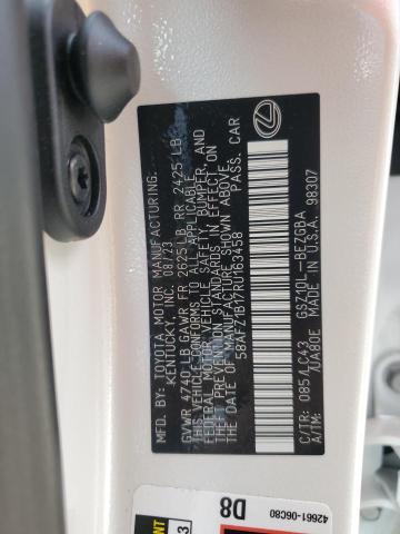 58AFZ1B17RU163458 Lexus Es 350 Base