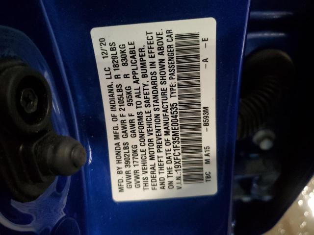 19XFC1F35ME004535 Honda CIVIC EX