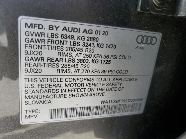 WA1LXBF79LD004905 Audi Q7 Premium Plus