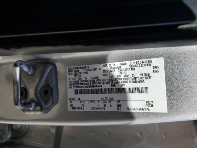 1FMCU0G99EUB02494 Ford ESCAPE SE