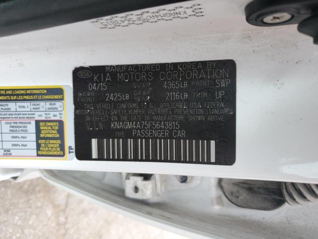 KNAGM4A75F5643815 KIA Optima Lx
