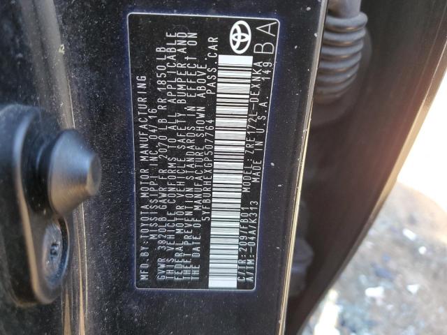 5YFBURHEXGP507764 Toyota COROLLA L