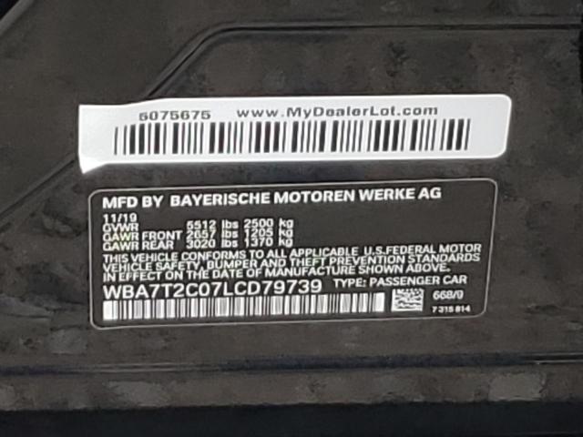 WBA7T2C07LCD79739 BMW 740 I