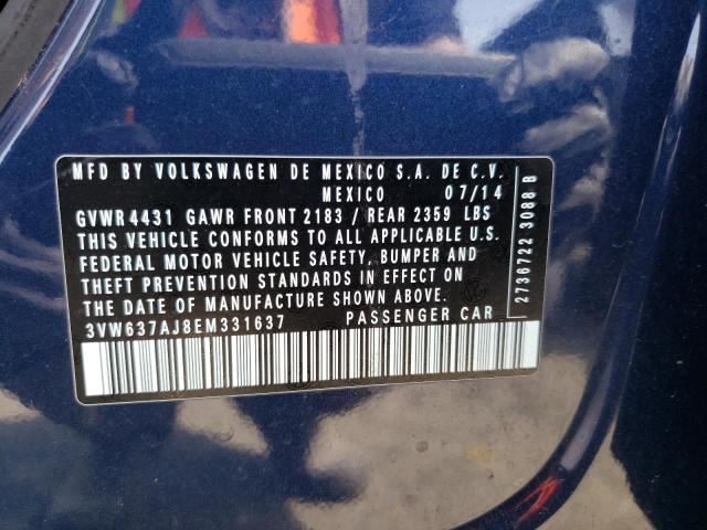 3VW637AJ8EM331637 Volkswagen Jetta Hybrid