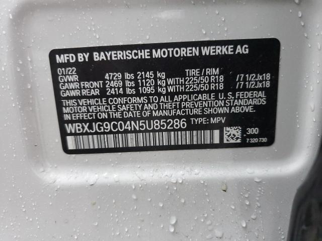 WBXJG9C04N5U85286 BMW X1 Xdrive28i