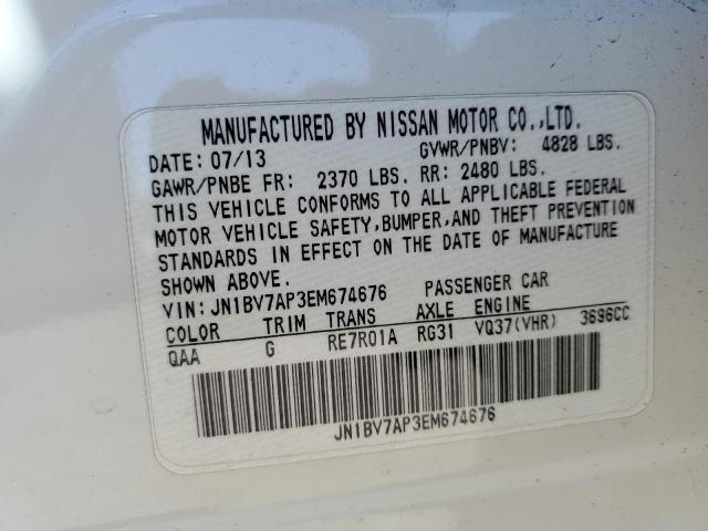 JN1BV7AP3EM674676 Infiniti Q50 BASE