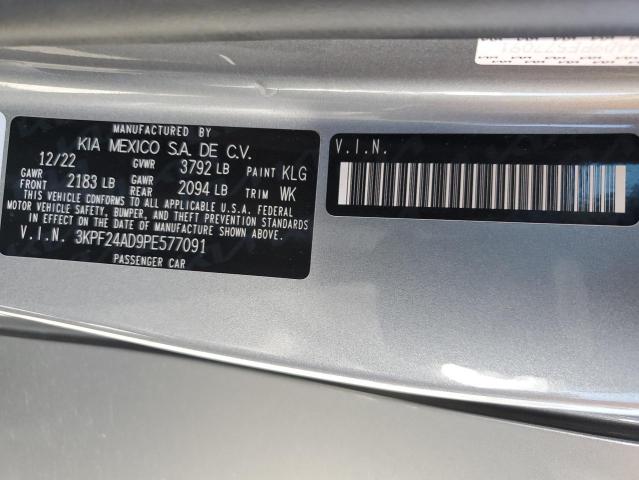 3KPF24AD9PE577091 KIA FORTE LX