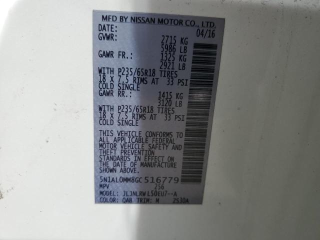 5N1AL0MM8GC516779 Infiniti QX60