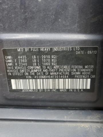 4S3BMBH64E3014684 Subaru Legacy 2.5i Sport