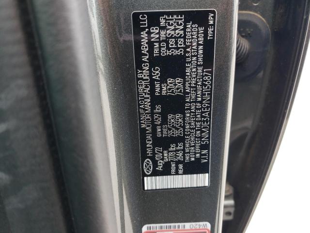 5NMJE3AE9NH156871 Hyundai Tucson Limited