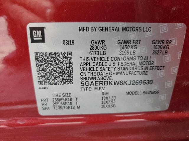 5GAERBKW6KJ269630 Buick Enclave Essence