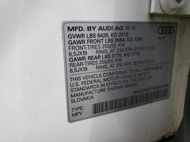 WA1LHAF71KD014754 Audi Q7 Premium Plus