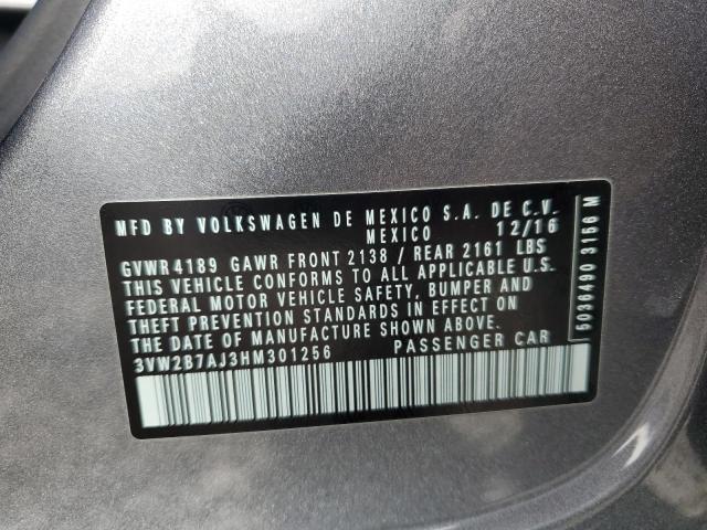 3VW2B7AJ3HM301256 Volkswagen JETTA S