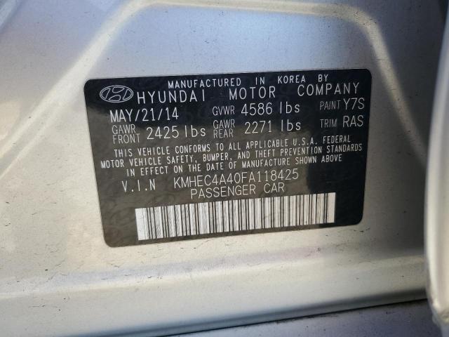 KMHEC4A40FA118425 Hyundai SONATA HYBRID