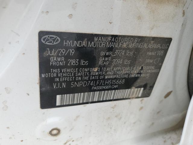 5NPD74LF7LH515668 Hyundai ELANTRA SE
