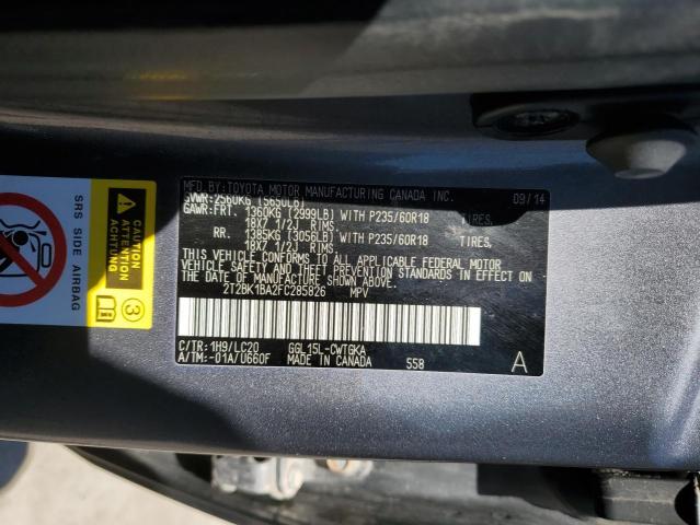 2T2BK1BA2FC285826 Lexus Rx 350 Base
