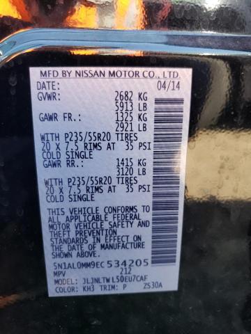 5N1AL0MM9EC534205 Infiniti QX60