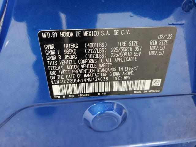 3CZRU5H14NM734838 Honda HR-V SPORT