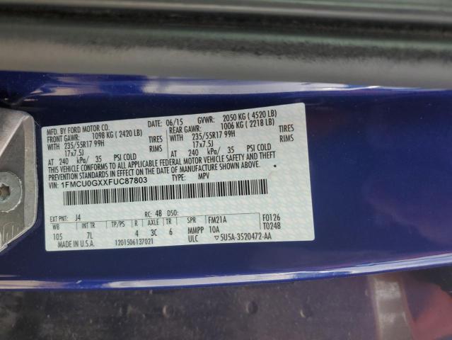 1FMCU0GXXFUC87803 Ford ESCAPE SE