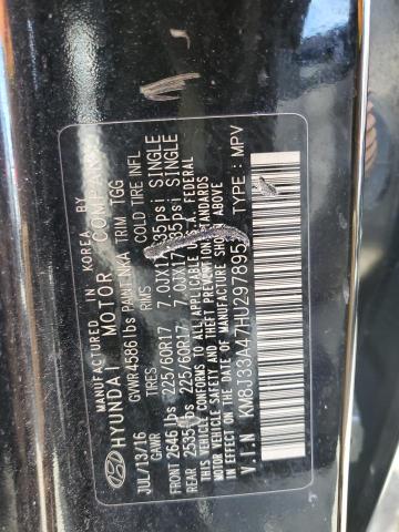 KM8J33A47HU297895 Hyundai Tucson Limited