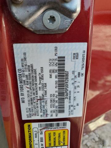 3FA6P0PU0FR280807 Ford Fusion Se Phev