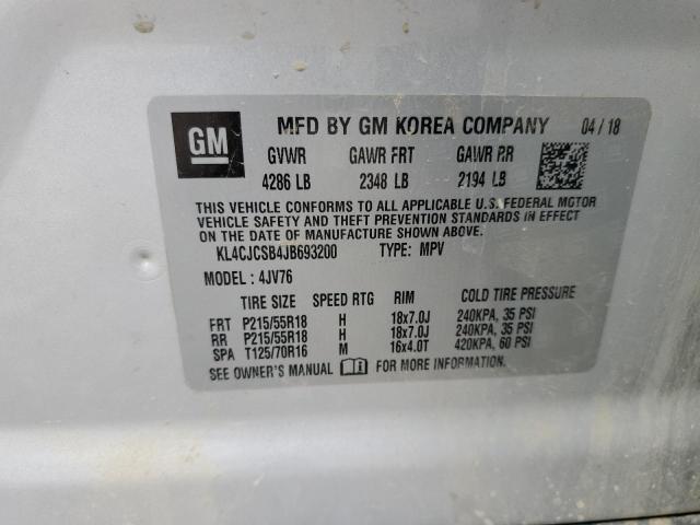 KL4CJCSB4JB693200 Buick Encore Essence